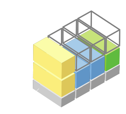 2層タイプ(8ユニット) 図
